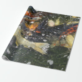 Papel De Regalo Carpa japonesa Koi Pescado Nadando