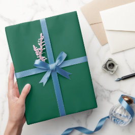 Papel De Regalo carpeta simulada verde azulado oscuro encima de un