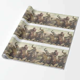 Papel De Regalo Carrera de caballos SUPERIOR