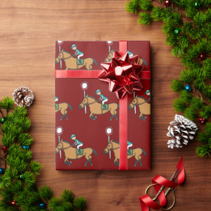 Papel De Regalo Carreras de caballos