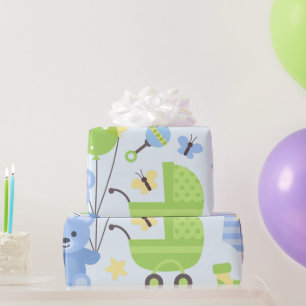 Papel De Regalo Carrier bebé - Boy Baby Shower