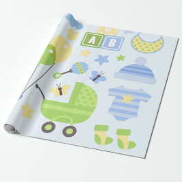 Papel De Regalo Carrier bebé - Boy Baby Shower