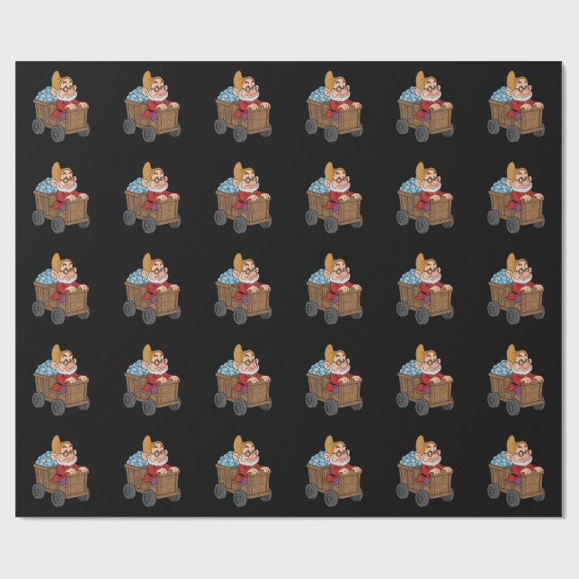 Papel De Regalo Carrito de minería de Doc Blancanieves Arte de dia (Superficie plana)