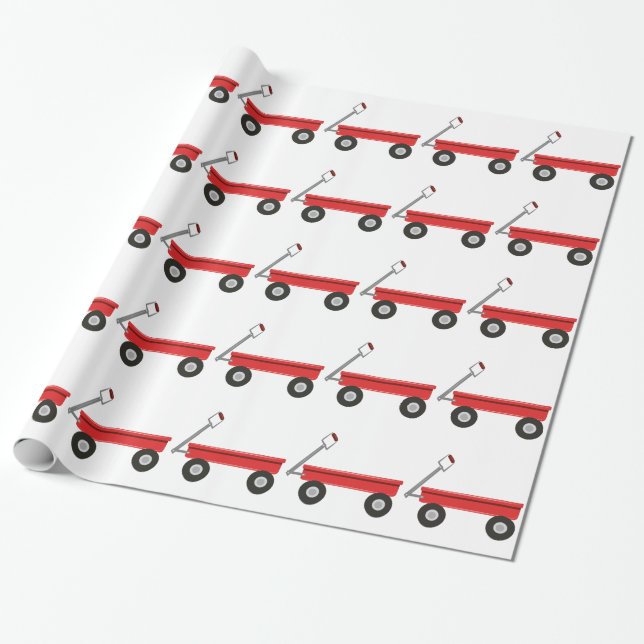 Papel De Regalo Carro rojo (Desenrollado)