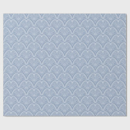 Papel De Regalo Carrotes delicados azules de Boho