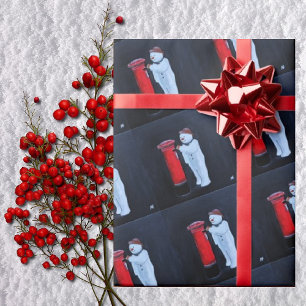 Papel De Regalo Carta del muñeco de nieve a Santa Pintura de Alfre