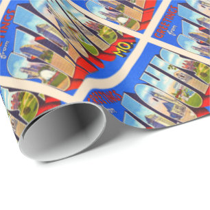 Papel De Regalo Carta grande de San Luis Missouri