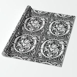 Papel De Regalo Carta O Monograma Medieval Art Nouveau