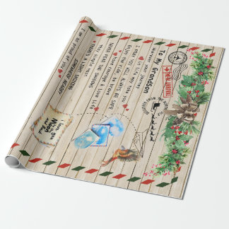 Papel De Regalo Carta Personalizada A Mi Abuelo,