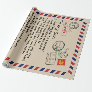 Papel De Regalo Carta Personalizada A Mi Hijo De Mamá