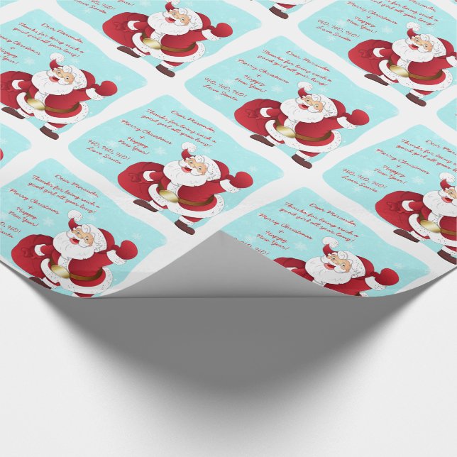 Papel De Regalo Carta personalizada de Navidades de Santa María (Esquina)