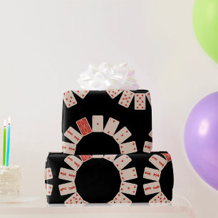 Papel De Regalo Cartas de Corazones en Círculo