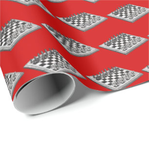 Papel De Regalo Cartel de ajedrez y piezas de ajedrez arte vintage