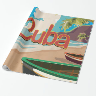 Papel De Regalo Cartel de viaje vintage de Cuba