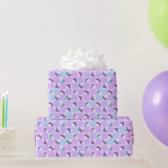 Papel De Regalo Cartera Holográfica Púrpura (Regalos de fiesta)