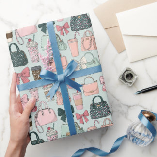Papel De Regalo Carteras, lazos y lattes