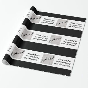 Papel De Regalo Cartón de cerdo - Reno - Negro / Blanco