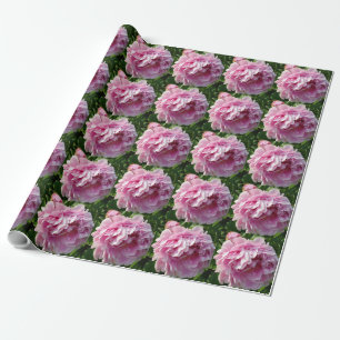 Papel De Regalo Casa de campo de campo con flores de Pink Peony