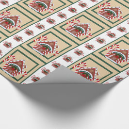 Papel De Regalo Casa de Gingerbread
