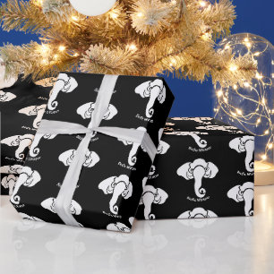 Papel De Regalo Casa de la familia Elephant Blanco Dirección Repub