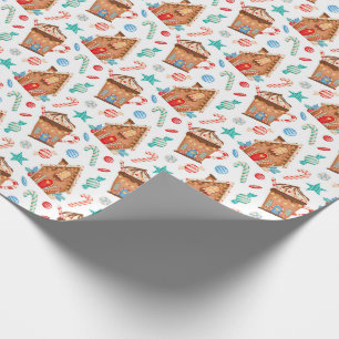 Papel De Regalo Casa de pan de jengibre