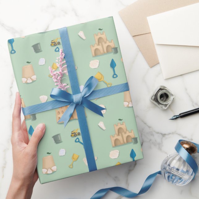 Papel De Regalo Casa de playa Sand Castle Beach House (Regalar)