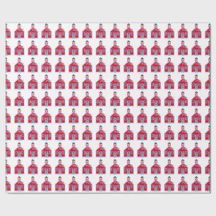 Papel De Regalo Casa roja de la escuela