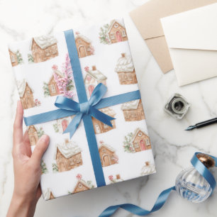 Papel De Regalo Casas de Gingerbread
