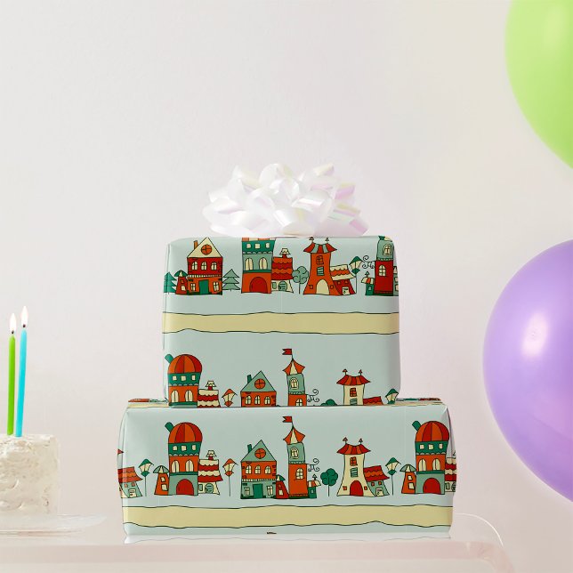 Papel De Regalo Casas Torcidas (Subido por el creador)