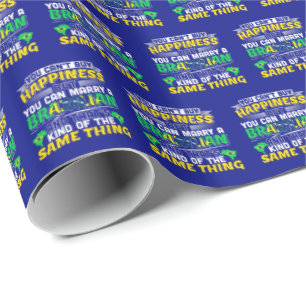 Papel De Regalo Cásate con un brasileño - Felicidad en Brasil