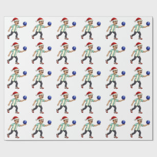 Papel De Regalo Cascanueces Bolos Navidad Deportes Festejo Navidad