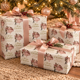 Papel De Regalo Cascanueces de Navidad personalizado vintage