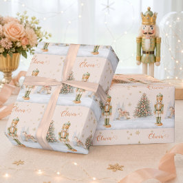 Papel De Regalo Cascanueces Personalizado Príncipe y Árbol de Navi
