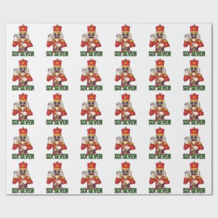 Papel De Regalo Cascanueces Seis Siete Navidad 6 7 Xmas 