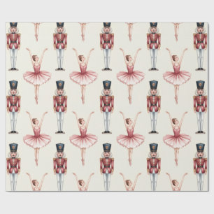 Papel De Regalo Cascanueces y bailarina de ballet trendy     