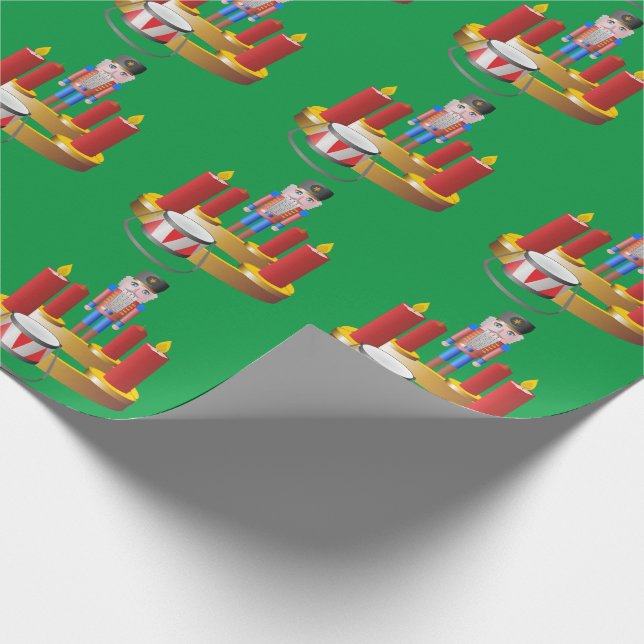 Papel De Regalo Cascanueces y velas (Esquina)