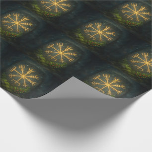 Papel De Regalo Casco de Awe Aegishjalmur Símbolo Protector Nórdic