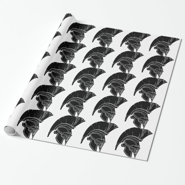 Papel De Regalo Casco espartano o trojan (Desenrollado)