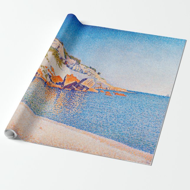 Papel De Regalo Cassis, Cap Lombard, Opus 196, Signac (Desenrollado)