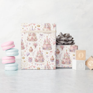 Papel de regalo Castillo de la Princesa Rosa cumpl