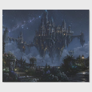 Papel de regalo Castillo flotante Noche estrellada