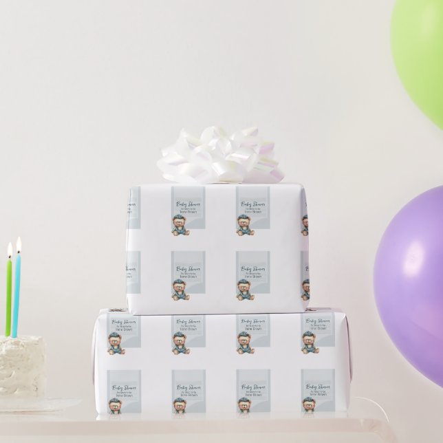 Papel De Regalo Casual Cosy Invitación Baby Shower (Regalos de fiesta)