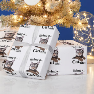 Papel De Regalo Cat Funny Animal Lover