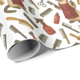 Papel De Regalo Cat Hairdresser Pet Grooming for Cat lovers