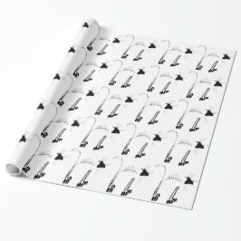 Papel De Regalo Cat Skeleton