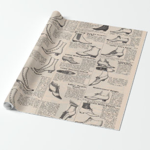 Papel De Regalo Catálogo de zapatos de mujeres de la época - Moda 