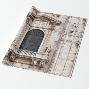 Papel De Regalo Catedral de Milán. Hermosa tentación italiana