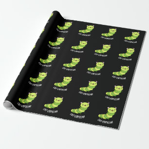 Papel De Regalo Caterpillar Funny Bug Pun Dark BG