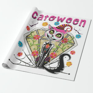 Papel De Regalo Catoween Halloween