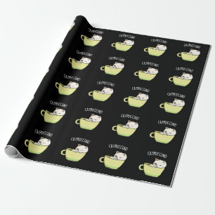 Papel De Regalo Catpuccino Gatito Divertido Gato En Taza Juego de